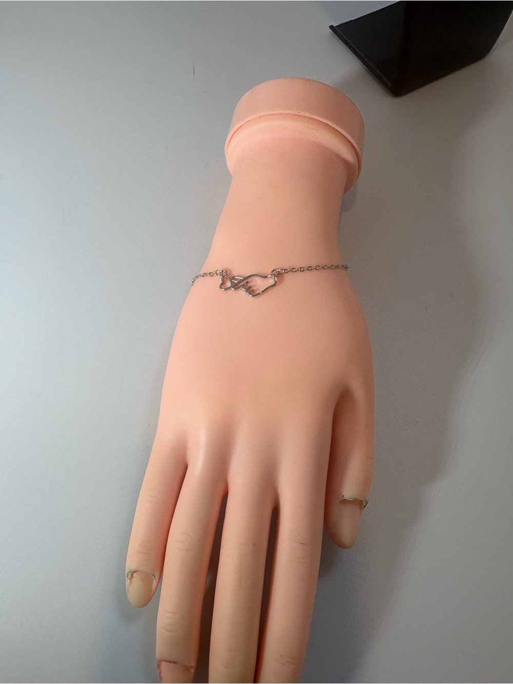Silver Heart Link Bracelet - Women Jewelry